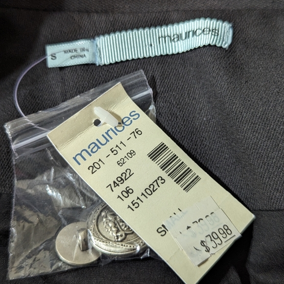 Maurices | NWT Women's Blazer Jacket | Black | Military Vibe | Size Small - Picture 4 of 14